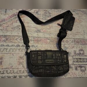 Steve Madden Black Crossbody Bag Set With Coin/ Card Holder